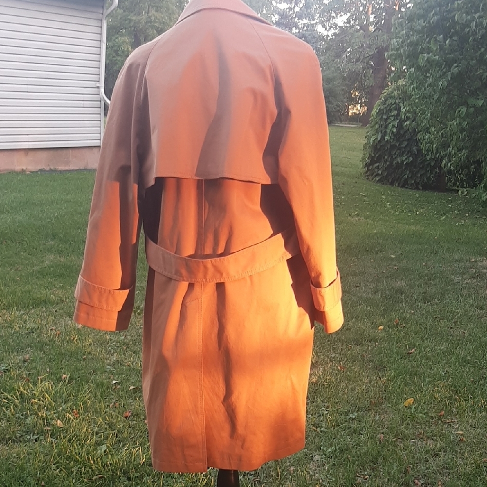 Zara NWOT Classic Caramel🟤Double Breasted Trench Coat🧡SIZE Oversized Small - Picture 7 of 14